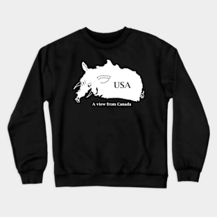 A funny map of the USA 4 Crewneck Sweatshirt